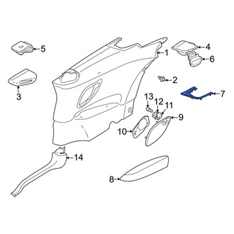 Volvo OE - Convertible Top Frame Guide