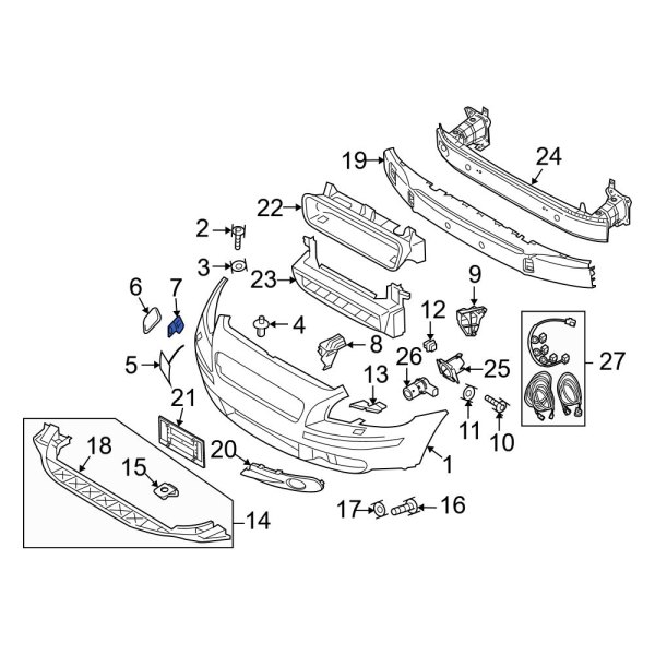 Bumper Cover Bracket