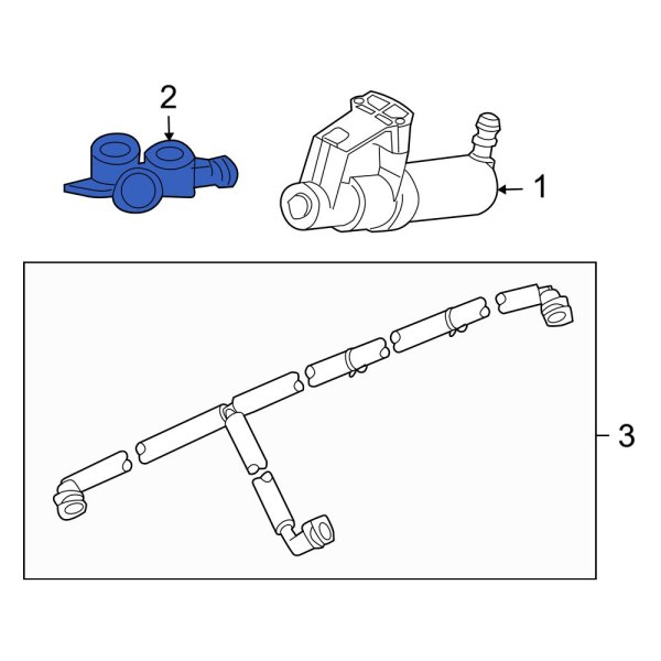 Headlight Washer Nozzle