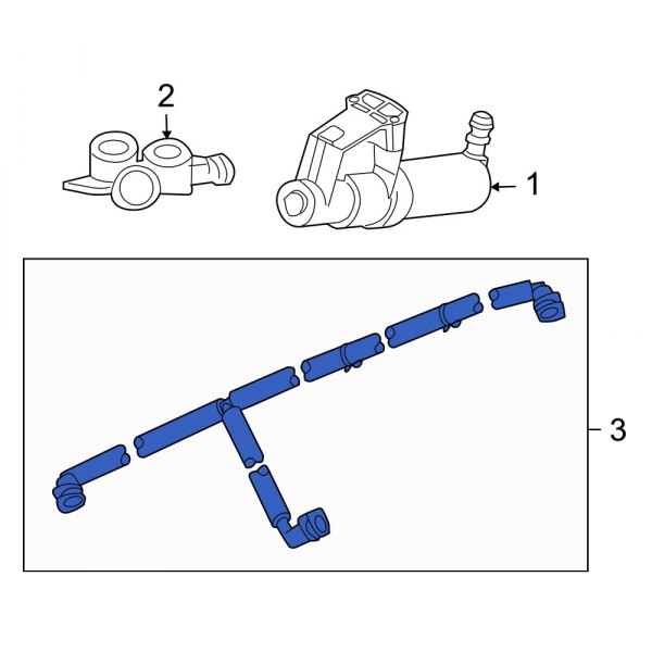 Headlight Washer Hose