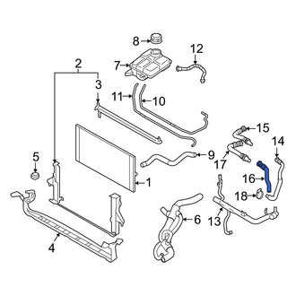 Volvo OE - HVAC Heater Hose
