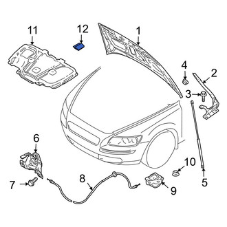 Volvo OE - Hood Insulation Pad Clip