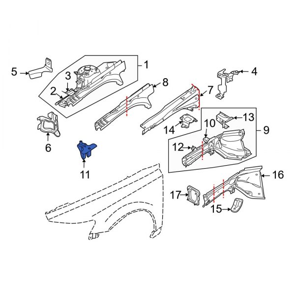 Fender Rail Bracket