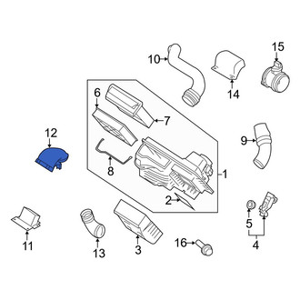 Volvo OE - Front Center Engine Air Intake Hose