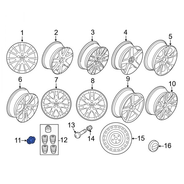 Wheel Lug Nut