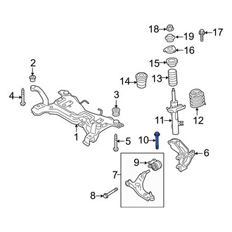 Volvo OE - Front Suspension Control Arm Bolt