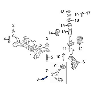 Volvo OE - Front Suspension Control Arm Bolt