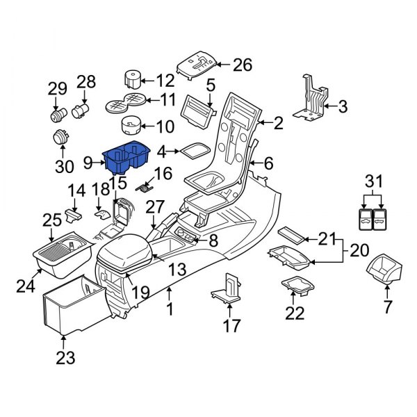 Console Cup Holder