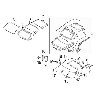Volvo OE - Convertible Top Wiring Harness