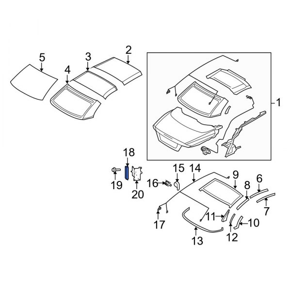 Convertible Top Control Unit