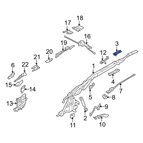 Convertible Top Latch Bracket