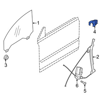 Volvo OE - Window Regulator Clip