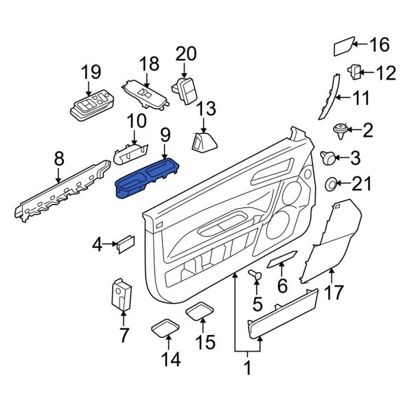 Door Trim Panel Pocket