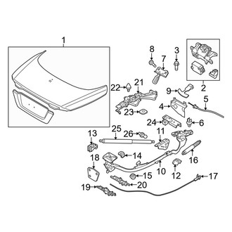 Volvo OE - Trunk Lid - Lid & Components