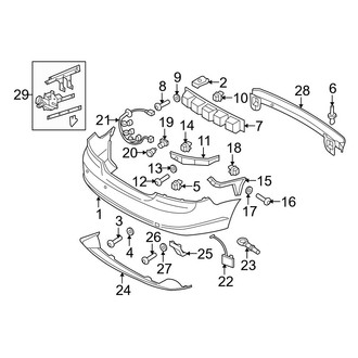 Volvo OE - Rear Bumper - Bumper & Components