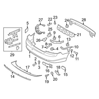 Volvo OE - Rear Bumper - Bumper & Components
