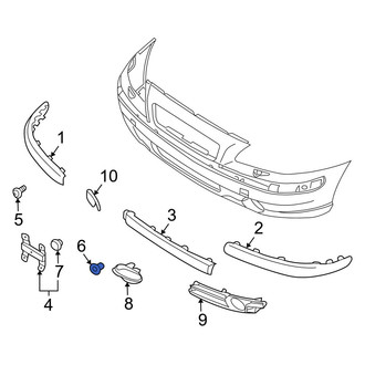 Volvo OE - License Plate Bracket Nut