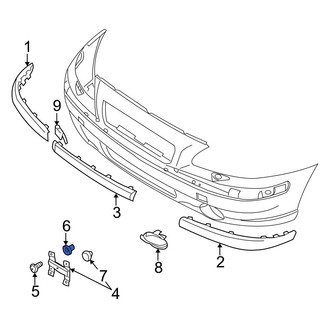 Volvo OE - License Plate Bracket Nut