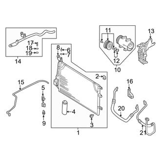 Volvo OE - Air Conditioner & Heater - Condenser, Compressor & Lines (2.4 / 2.5T / 2.5T AWD / R / T5)