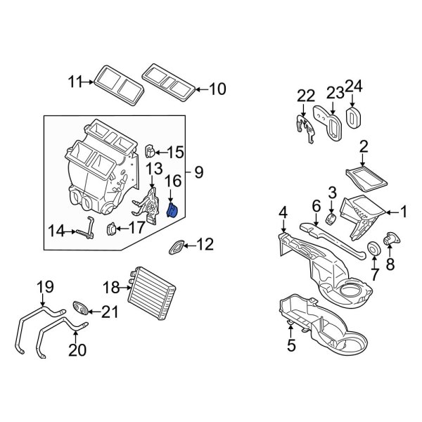 HVAC Blend Door Actuator