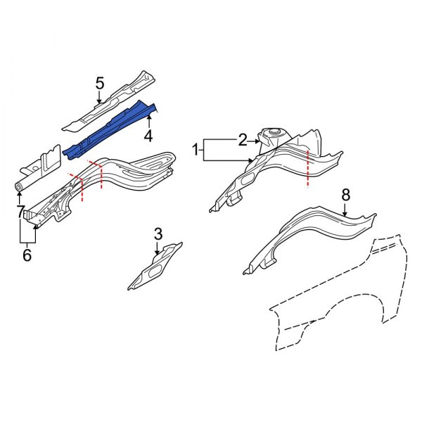 Fender Apron Reinforcement