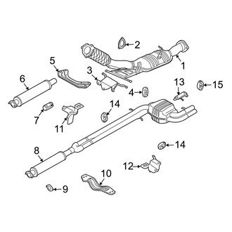 Volvo OE - Exhaust System - Exhaust Components (2.5T AWD)