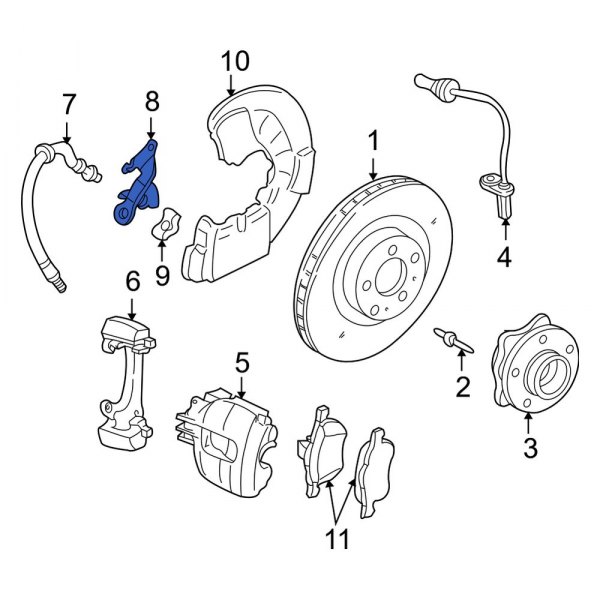 Brake Hydraulic Line Bracket