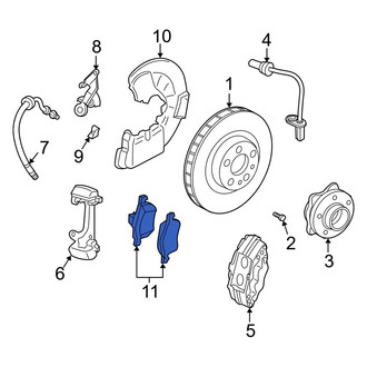 Volvo OE - Front Disc Brake Pad Set