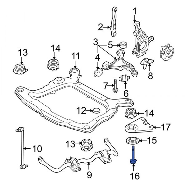 Engine Cradle Bolt