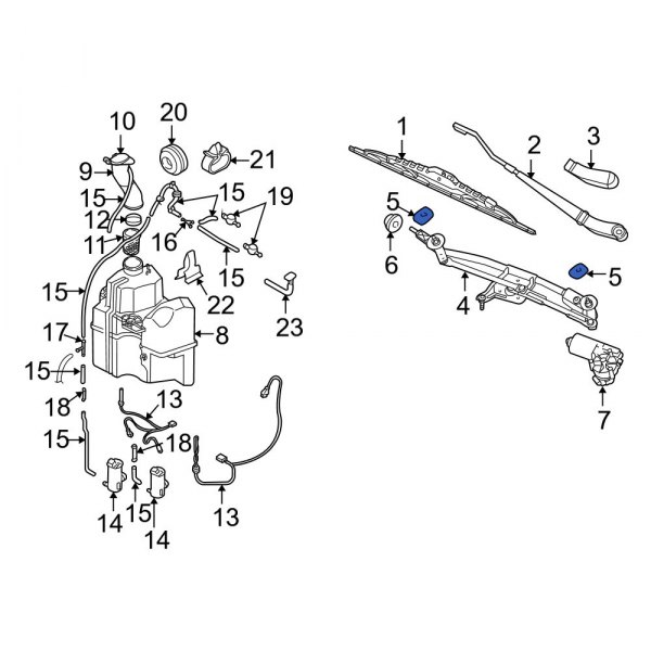 Windshield Wiper Linkage Seal