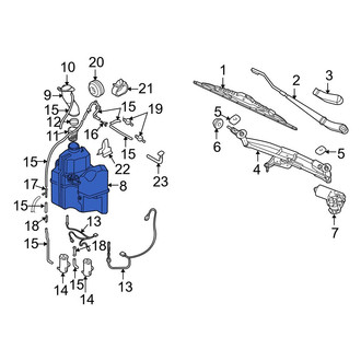 Volvo OE - Front Washer Fluid Reservoir
