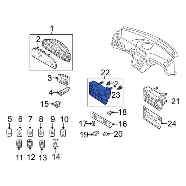 HVAC Temperature Control Panel