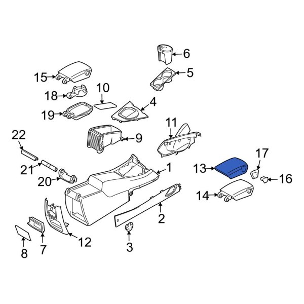 Console Armrest Cover