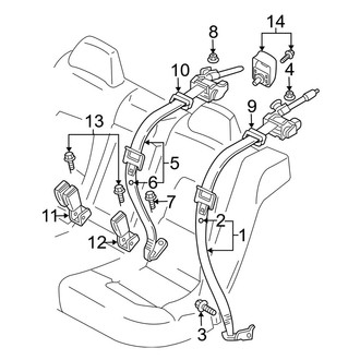 Volvo OE - Restraint Systems - Rear Seat Belts