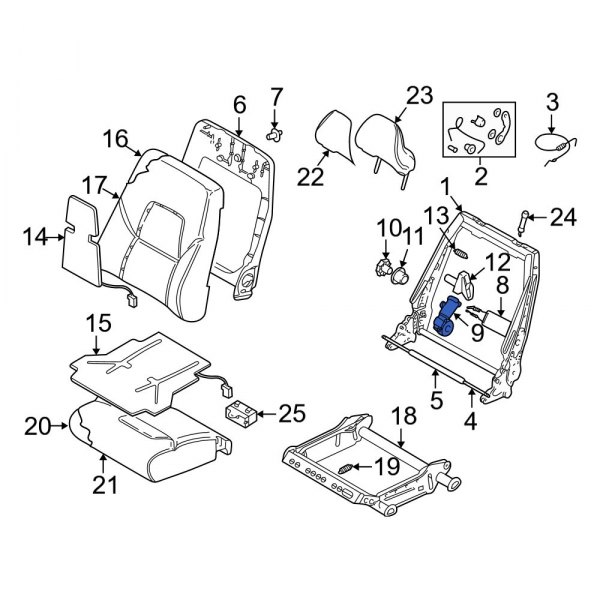 Seat Lumbar Motor