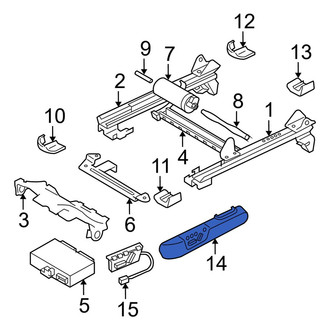 Volvo OE - Left Seat Track Cover