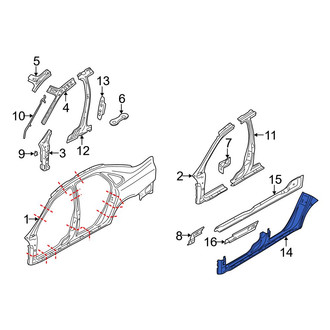 Volvo OE - Left Rocker Panel