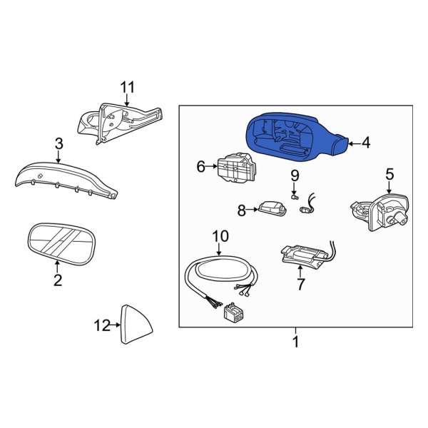 Door Mirror Housing