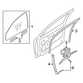 Volvo OE - Front Door - Glass & Hardware