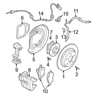 Volvo OE - Rear Suspension - Brake Components (2.4 / 2.5T / T5)