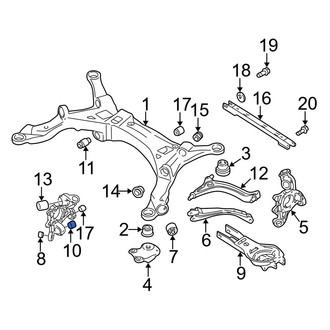 Volvo OE - Rear Lower Outer Suspension Control Arm Bushing