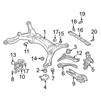 Volvo OE - Rear Suspension - Suspension Components (FWD)