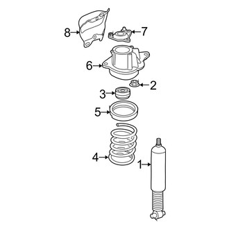 Volvo OE - Rear Suspension - Shocks & Components (With Four-C Suspension), (2.5T / T5 FWD)