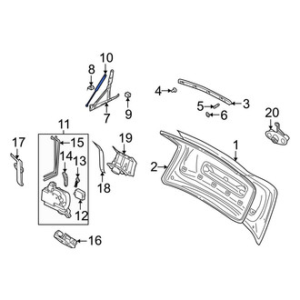 Volvo OE - Trunk Lid Lift Support