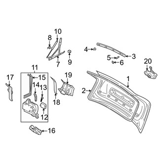 Volvo OE - Trunk Lid - Lid & Components (2.5T / 2.5T AWD / R / T5)