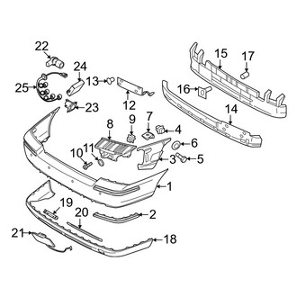 Volvo OE - Rear Bumper - Bumper & Components (2.4 / 2.5T / 2.5T AWD / R)