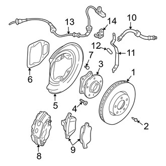 Volvo OE - Rear Suspension - Brake Components (R)