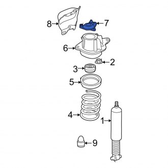 Dorman® 924-406 Front Driver Side Upper Shock Mount