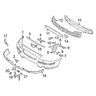 Volvo OE - License Plate Bracket Nut