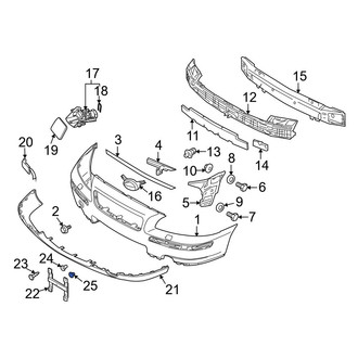 Volvo OE - License Plate Bracket Nut